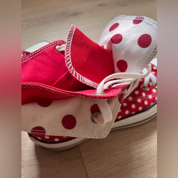 Converse Chuck Taylor Double-Tongue Polka Dot Hi-top Sneakers (Size 6) - Picture 3 of 16